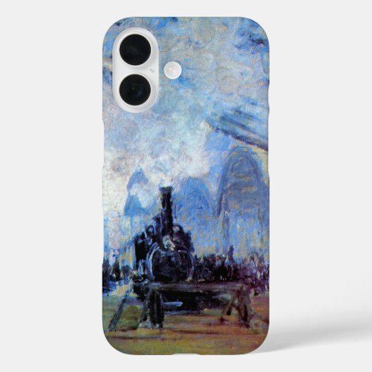 クロード・モネのサン・ラザール駅 Case-Mate iPhoneケース (裏面)