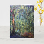 クロード・モネのシダレヤナギ カード (黄色い花)