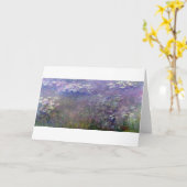 クロード・モネのジヴェルニーにある水の池 カード (黄色い花)