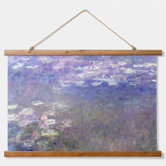 クロード・モネのジヴェルニーにある水の池 吊り下げ型タペストリー (正面)