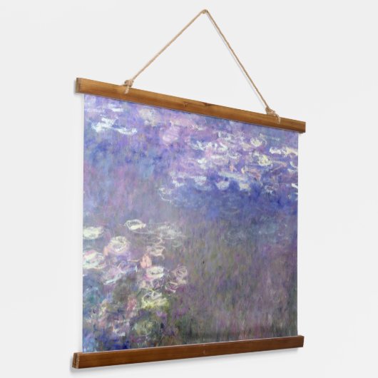 クロード・モネのジヴェルニーにある水の池 吊り下げ型タペストリー (傾斜あり)