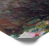 クロード・モネのスイレンの花、ヴィンテージ ファイン アート ポスター (角)