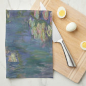 クロード・モネのスイレン キッチンタオル (四つ折り)