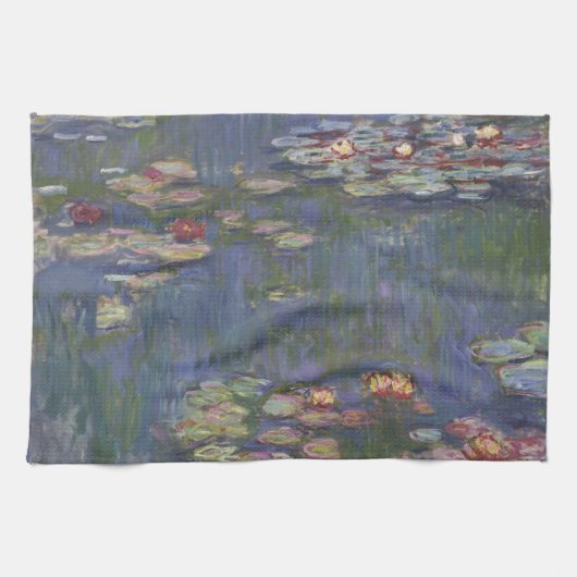 クロード・モネのスイレン キッチンタオル (横)