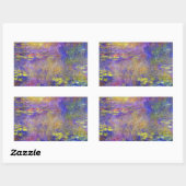 クロード・モネのスイレン 長方形シール (シート)