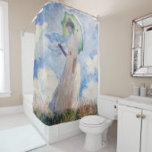 クロード・モネのスザンヌ・ホスケベ（1886年） シャワーカーテン (インサイチュ)