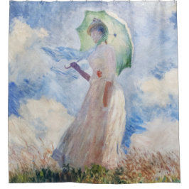 クロード・モネのスザンヌ・ホスケベ（1886年） シャワーカーテン