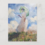 クロード・モネのスザンヌ・ホスケベ（1886年） ポストカード (正面)