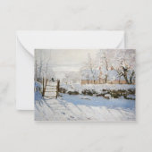 クロード・モネのツバメの絵はがき ノートカード (正面)