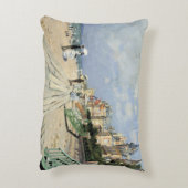 クロード・モネのトロヴィル遊歩道 アクセントクッション (裏面(縦))