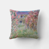 クロード・モネのバラ園の家は クッション (裏面)