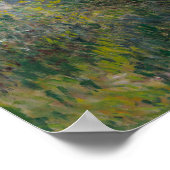 クロード・モネのパラソルを持つ女性 ポスター (角)