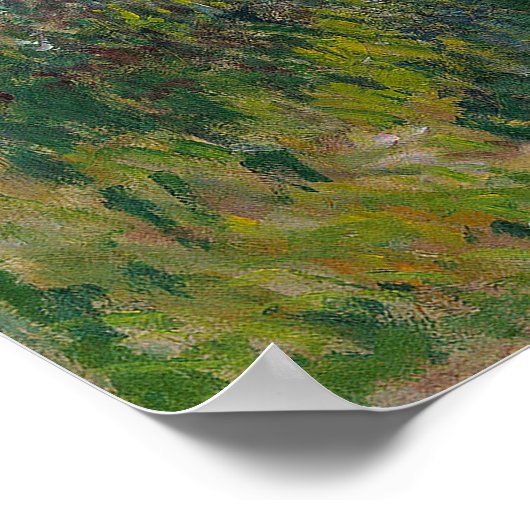 クロード・モネのパラソルを持つ女性 ポスター (角)