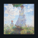 クロード・モネのパラソルを持つ女性 マグネット<br><div class="desc">クロード・モネのパラソルを持つ女性</div>