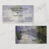 クロード・モネのパラソルを持つ女性 名刺 (正面/裏面)