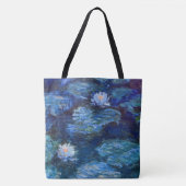 クロード・モネのファインアートによる青のスイレンの池 トートバッグ (正面)
