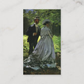 クロード・モネのプロメナダース(ベビーカー) 名刺 (裏面)