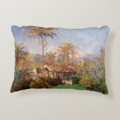 クロード・モネのボルディゲラの小さなカントリーファーム アクセントクッション (裏面)