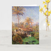 クロード・モネのボルディゲラの小さなカントリーファーム カード (黄色い花)