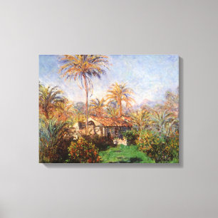 クロード・モネのボルディゲラの小さなカントリーファーム キャンバスプリント