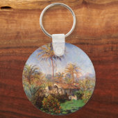 クロード・モネのボルディゲラの小さなカントリーファーム キーホルダー (正面)