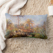 クロード・モネのボルディゲラの小さなカントリーファーム ランバークッション (ブランケット)