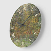 クロード・モネのボルディゲーラのレモン畑 ラージ壁時計 (傾斜)
