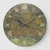 クロード・モネのボルディゲーラのレモン畑 ラージ壁時計 (正面)