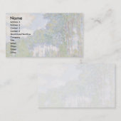 クロード·モネのポプラーズ·オン·ザ·エプテ 名刺 (正面/裏面)