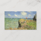 クロード・モネのポールヴィルでの断崖散歩 名刺 (裏面)