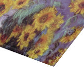 クロード・モネのヴィンテージの芸術著ヒマワリの花束 カッティングボード (角)