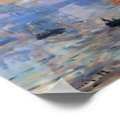 クロード・モネの印象、ライジング・ソンの美しい ポスター (角)