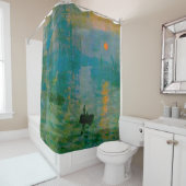 クロード・モネの印象、日の出 シャワーカーテン (インサイチュ)