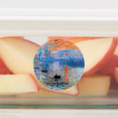 クロード・モネの印象、日の出(1872) ラベル (貼付)