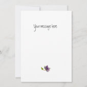 クロード・モネの名言 〜 花の水彩画 (裏面)