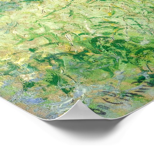 クロード・モネの女性ウィロー・オールド・アートの下に座る ポスター (角)