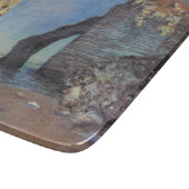 クロード・モネの崖でエレット印象派絵を描 カッティングボード (角)
