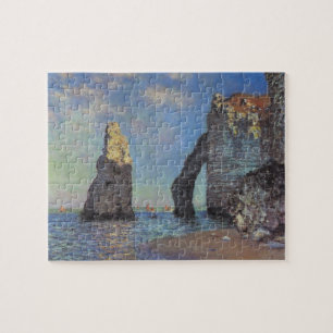 クロード・モネの崖でエレット印象派絵を描 ジグソーパズル