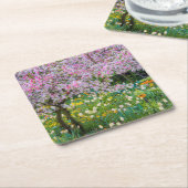クロード·モネの庭の春 スクエアペーパーコースター (アングル)