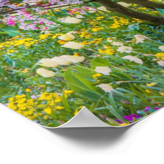 クロード・モネの庭の春 ポスター (角)