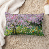 クロード·モネの庭の春 ランバークッション (ブランケット)