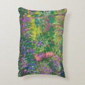 クロード・モネの後のジヴェルニーのアーティストガーデン アクセントクッション (裏面(縦))