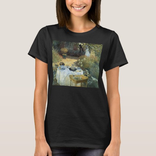 クロード・モネの昼食、ヴィンテージ印象派 Tシャツ (正面)
