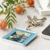 クロード・モネの有名な絵画 キーホルダー (側面)