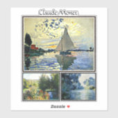 クロード・モネの有名な絵画 シール (シート)