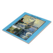 クロード・モネの有名な絵画 タイル (側面)