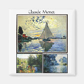 クロード・モネの有名な絵画 マグネット (正面)