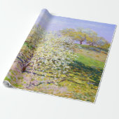クロード・モネの木々が咲く ラッピングペーパー (アンロールド)