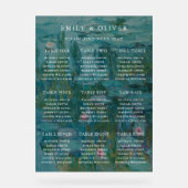 クロード・モネの水彩結婚のシーティングチャート アクリルサイン (正面)