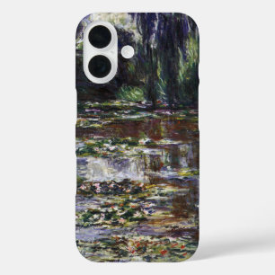 クロード・モネの池のスイレン(ヴィンテージ・アート) iPhone 16ケース
